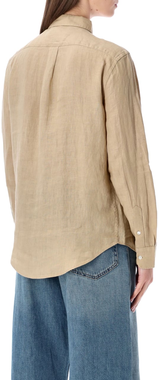 Ralph Lauren Linen Shirt Beige Beige
