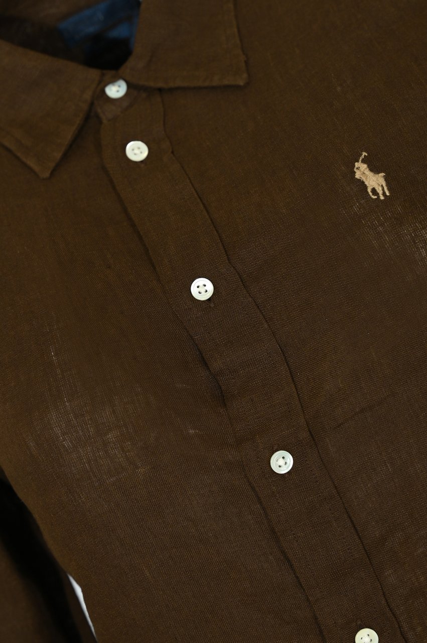 Ralph Lauren Shirts Dark Brown Bruin