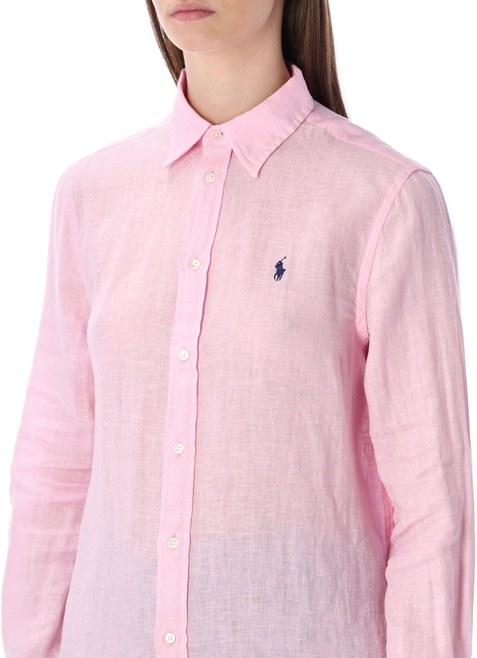 Ralph Lauren Linen Shirt Carmel Pink Roze