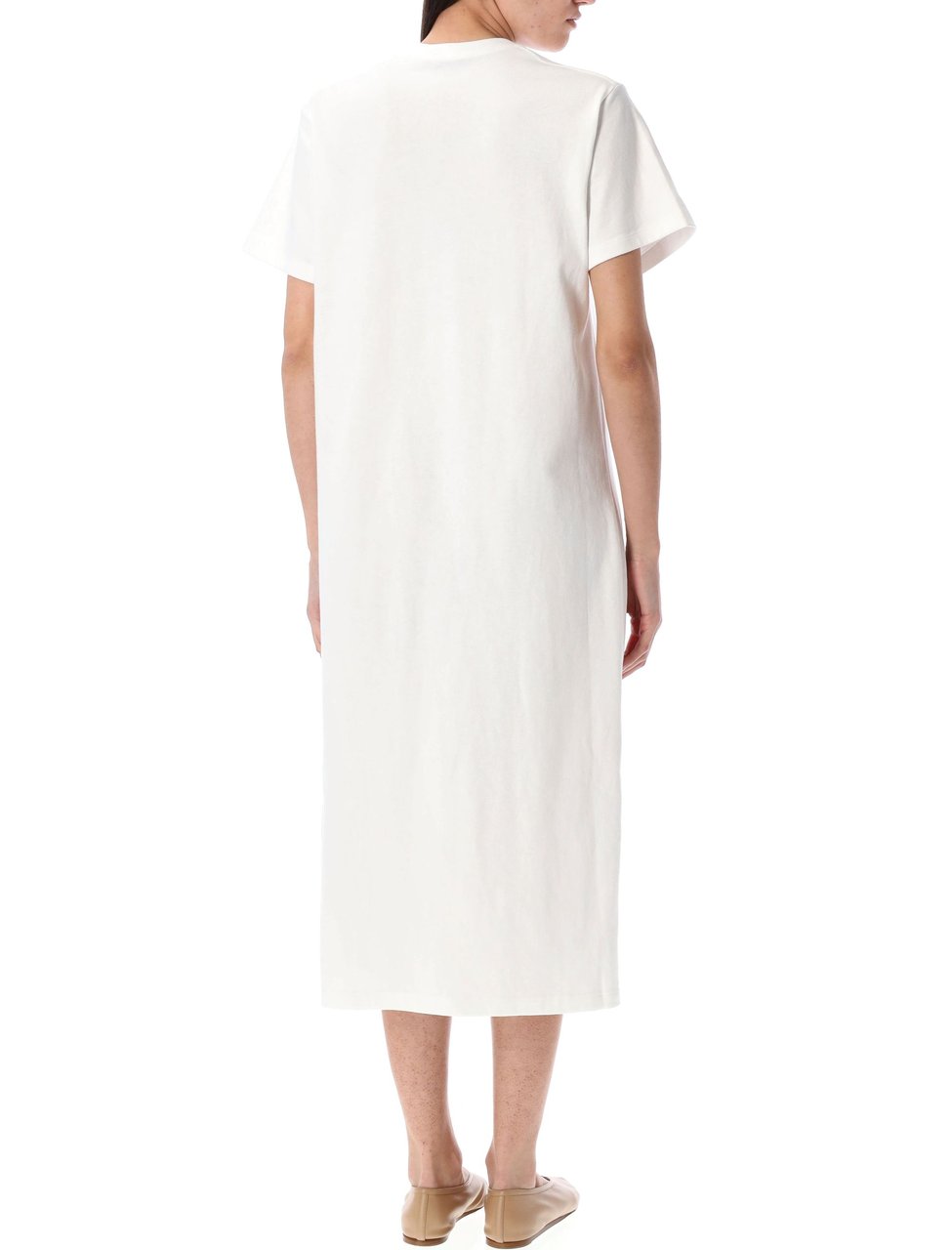 Ralph Lauren Maxy Tshirt Dress Bianco Wit