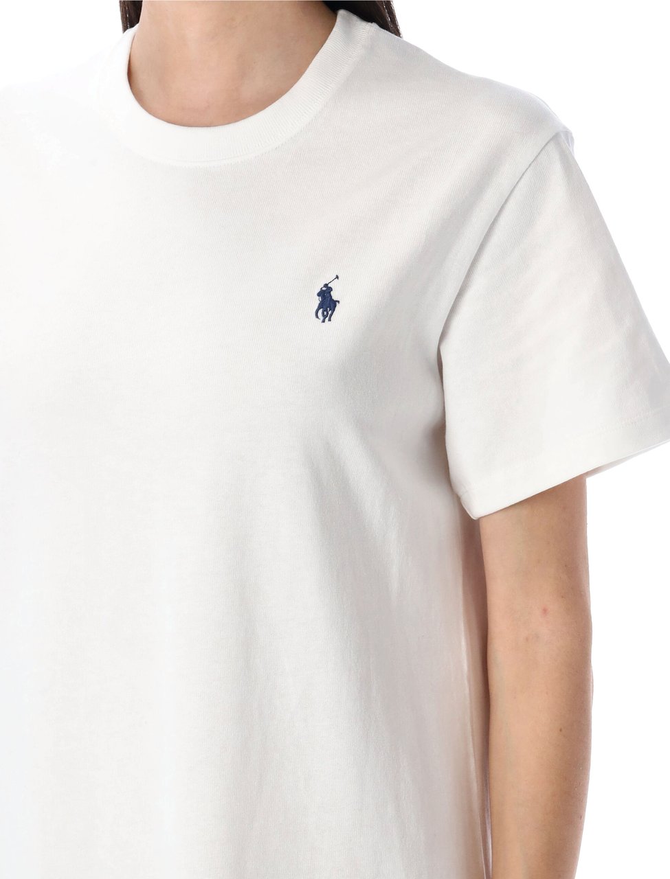 Ralph Lauren Maxy Tshirt Dress Bianco Wit
