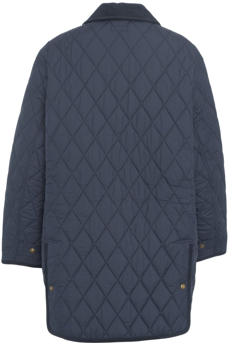 Ralph Lauren Quilted coat with logo detail Blauw
