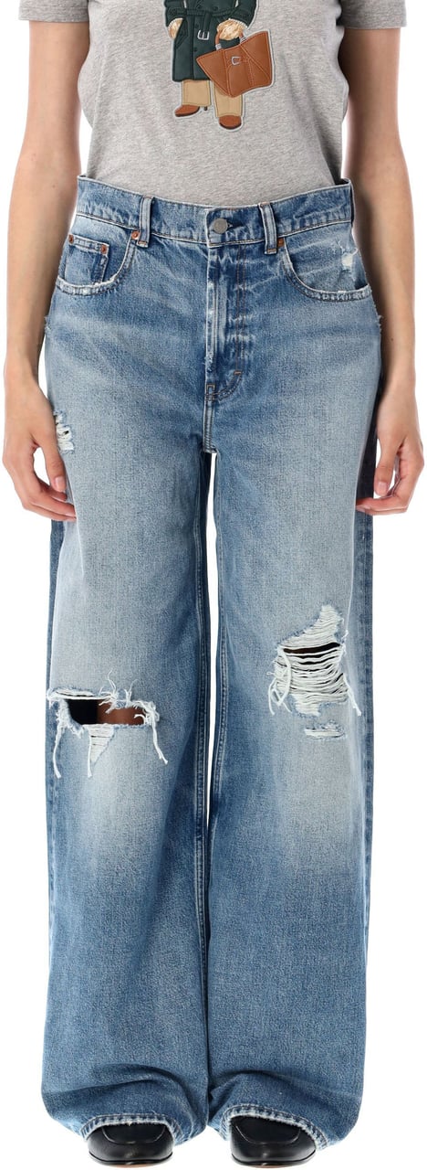 Ralph Lauren Straight Denim Broken Matalia Blue Wash Blauw