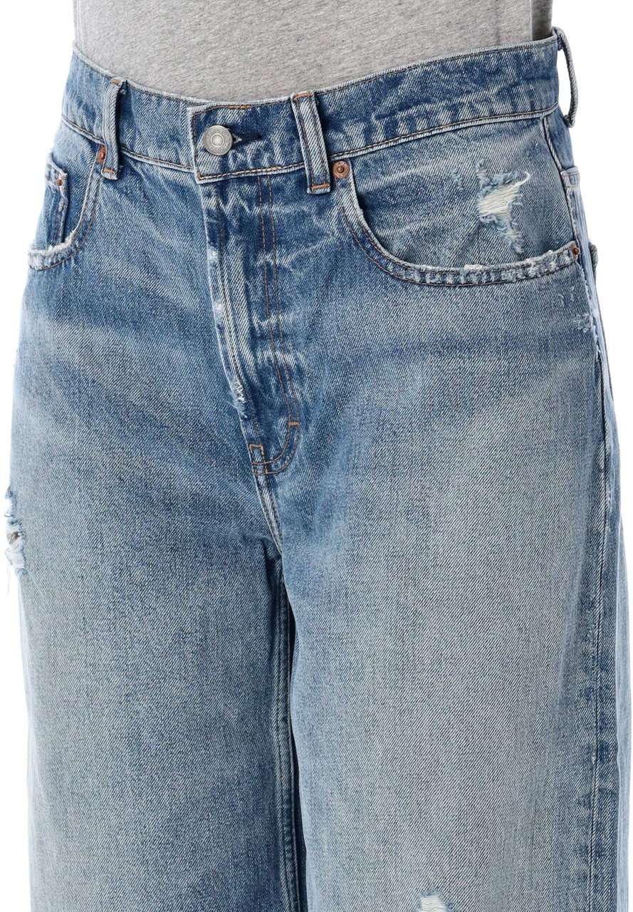 Ralph Lauren Straight Denim Broken Matalia Blue Wash Blauw