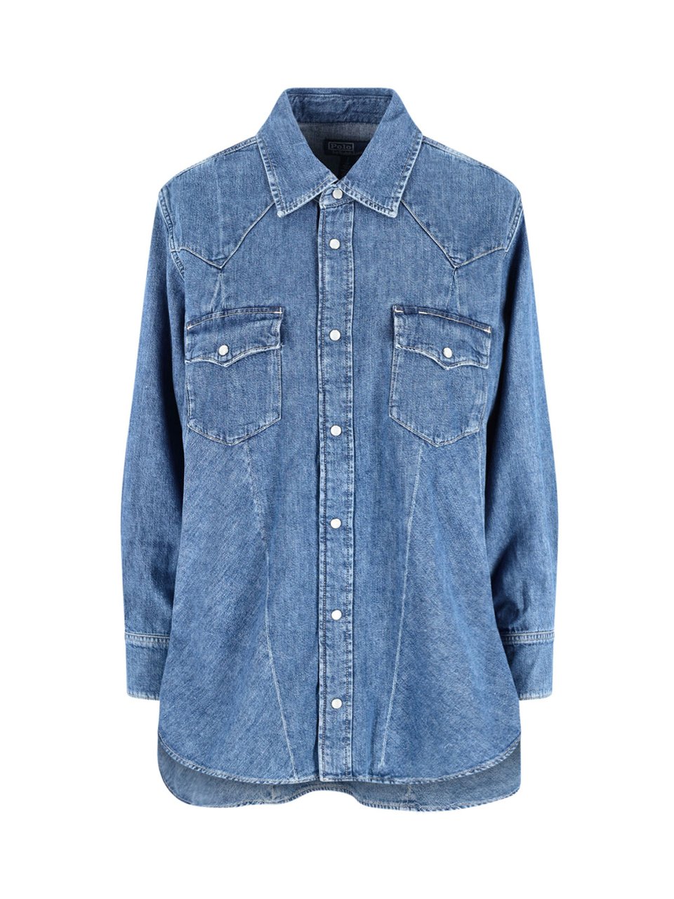 Ralph Lauren "Western" Denim Shirt – Blue Blauw