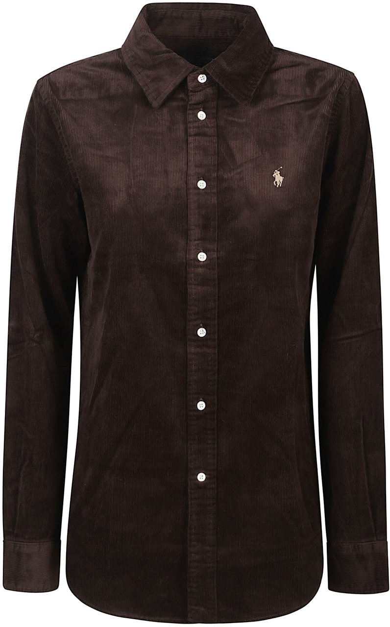 Ralph Lauren Long Sleeve Sport Shirt Black Zwart