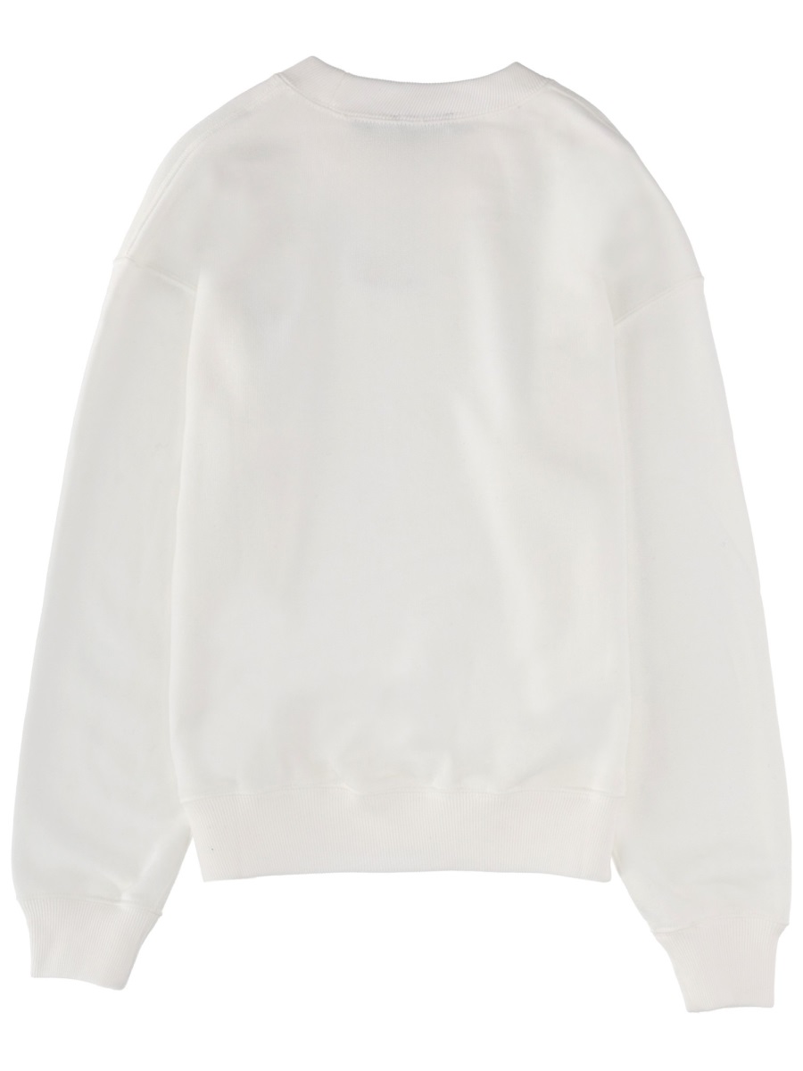 Ralph Lauren Logo Embroidered Relaxed Crewneck Sweatshirt Wit