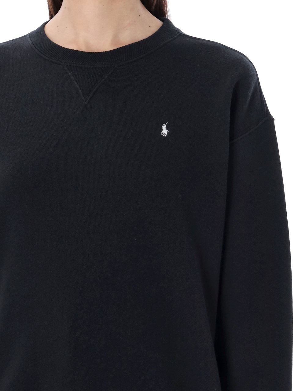Ralph Lauren Polo Ralph Lauren cotton fleece crewneck sweatshirt Zwart
