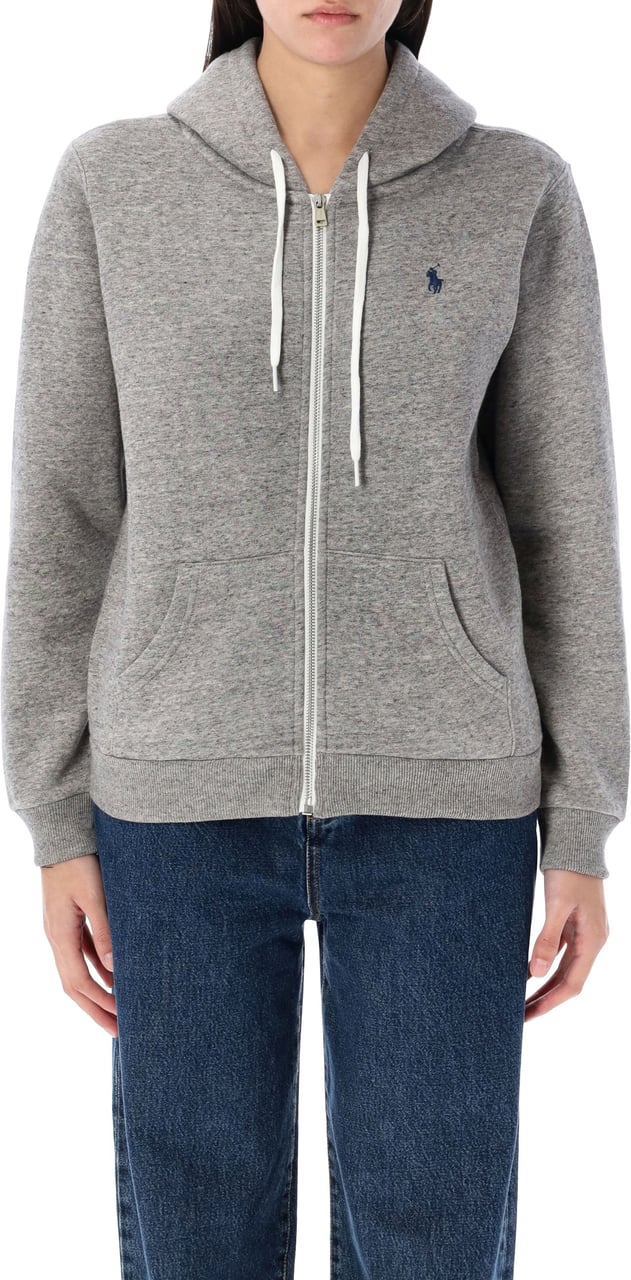 Ralph Lauren Hoodie Zip Dark Vintage Heater Lichtgrijs