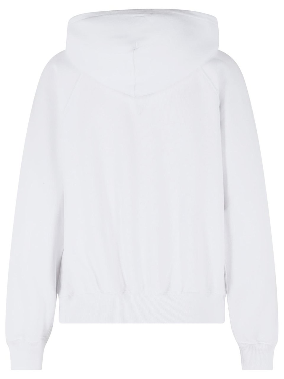 Ralph Lauren Hooded White Sweater With Embroidered Logo And Kangaroo Pocket Wit