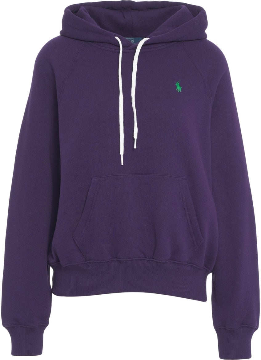 Ralph Lauren Hoodie with logo embroidery Paars