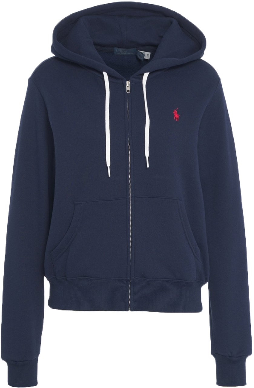 Ralph Lauren Hoodie with zipper Blauw