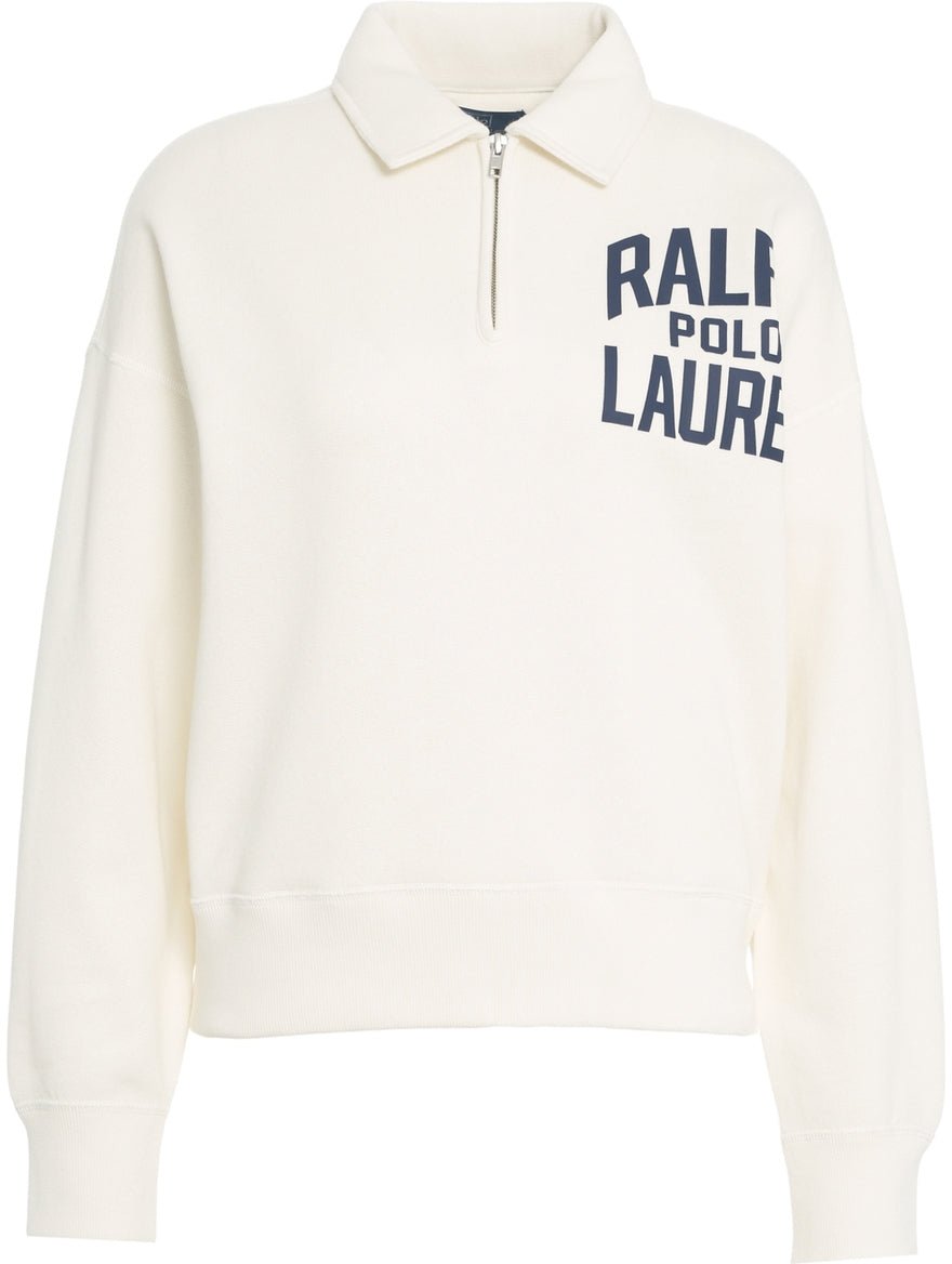 Ralph Lauren Sweatshirt with polo collar Wit