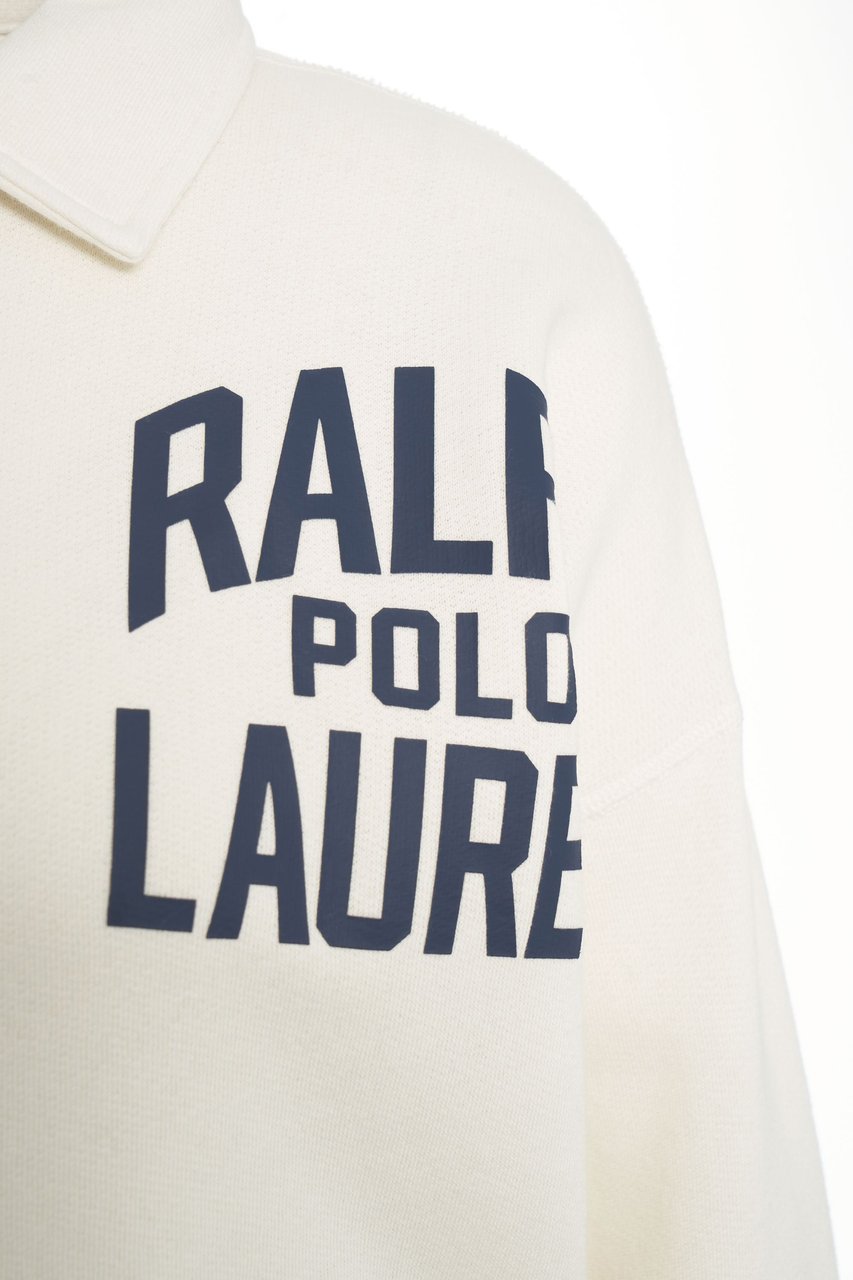 Ralph Lauren Sweatshirt with polo collar Wit
