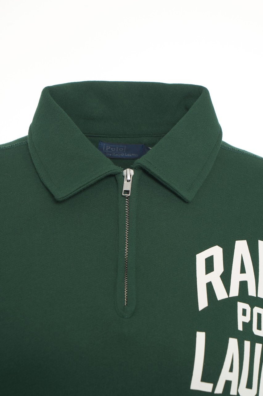 Ralph Lauren Sweatshirt with polo collar Groen