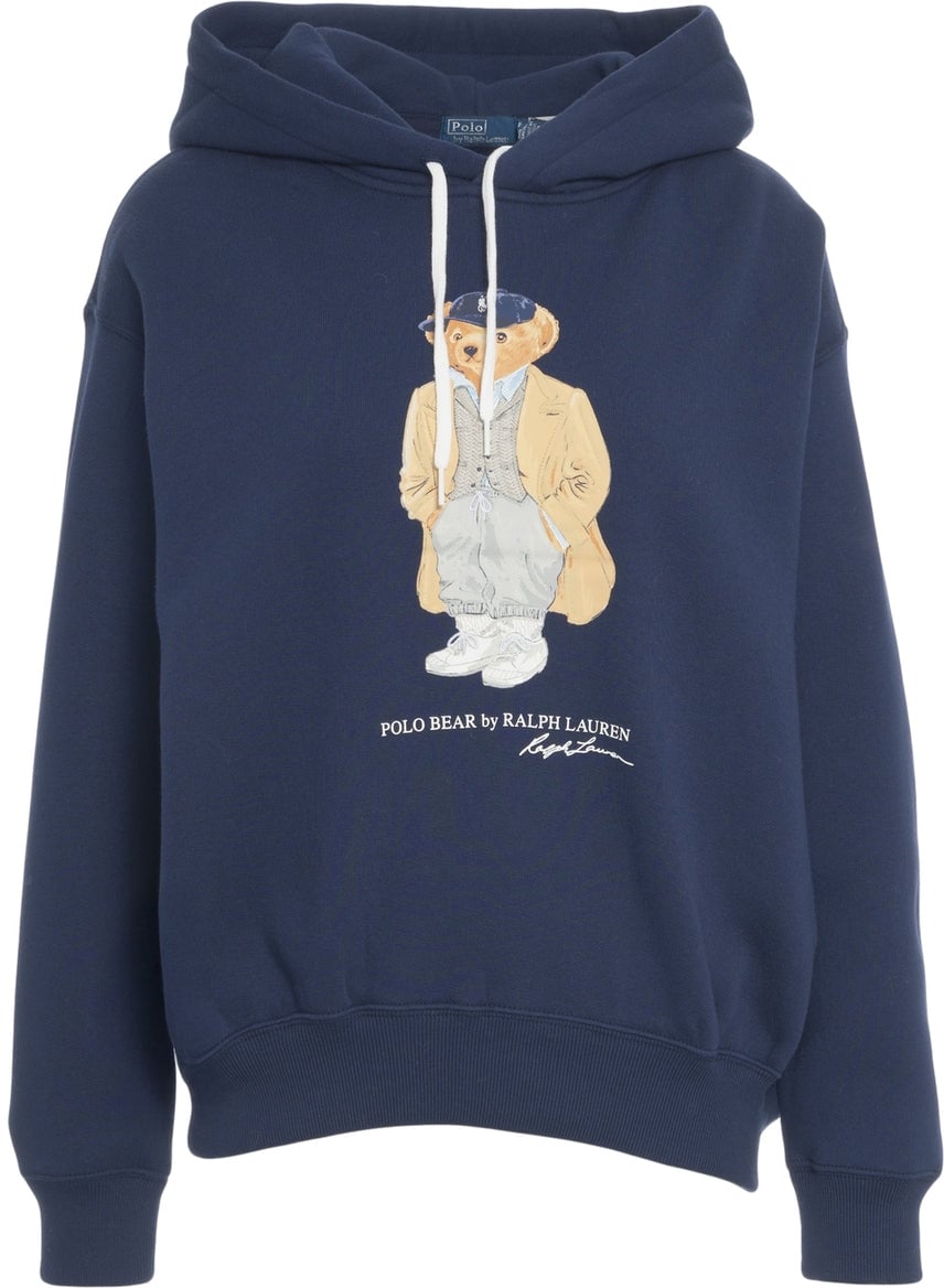Ralph Lauren Hoodie with logo print Blauw