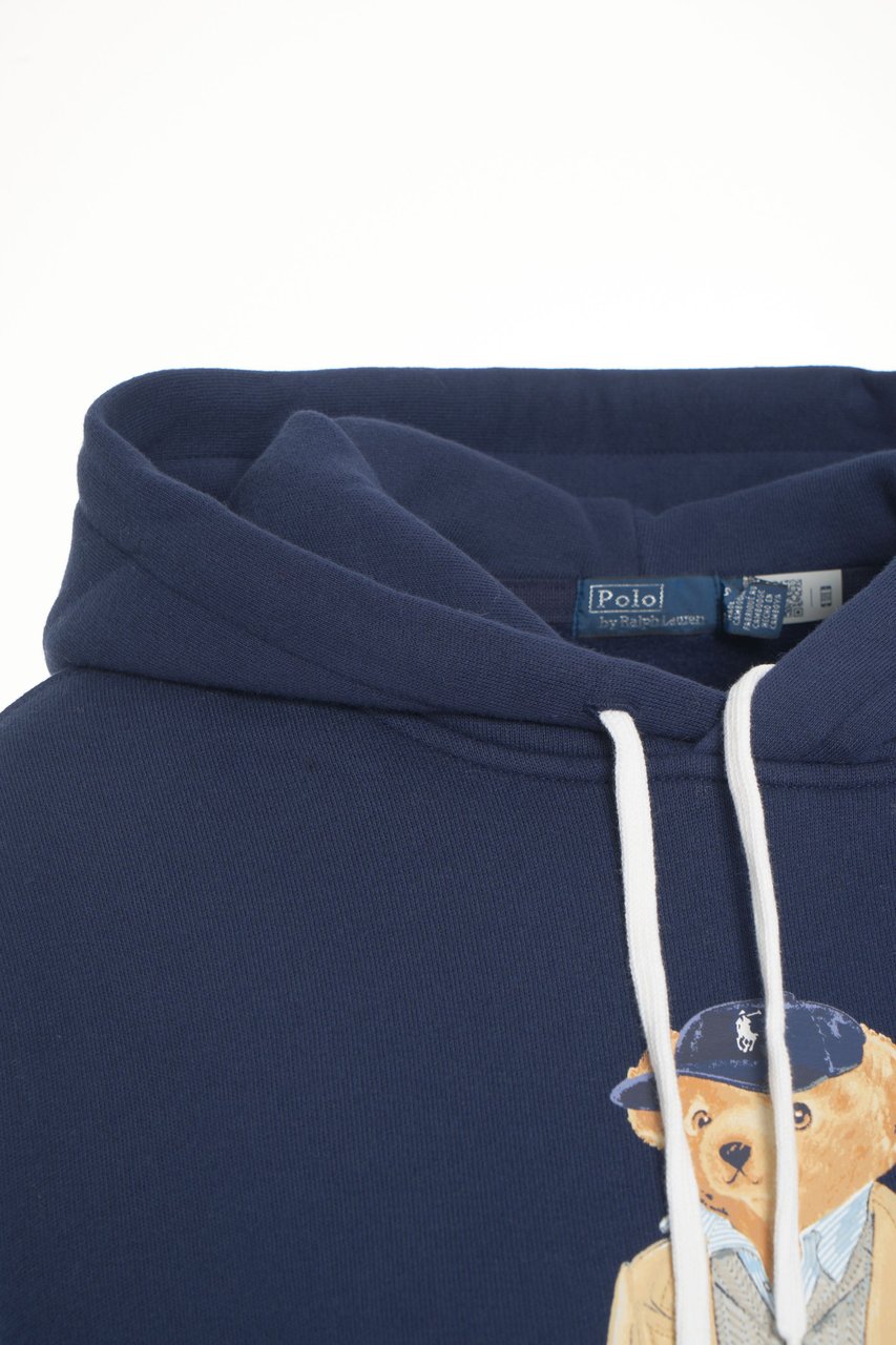 Ralph Lauren Felpa con cappuccio e stampa logo Blauw