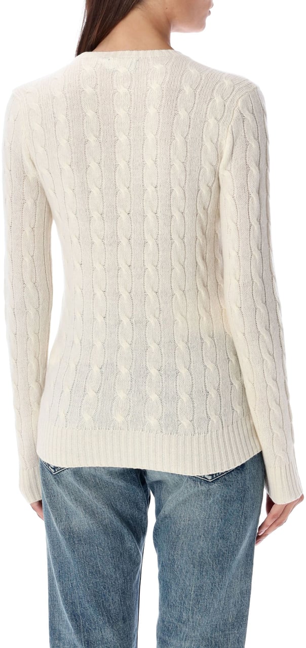 Ralph Lauren Classic Julianna Knit Cable Authentic Cream Wit