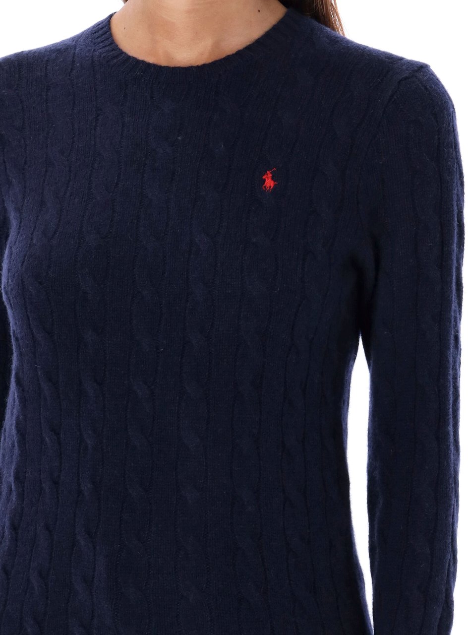 Ralph Lauren Classic Julianna Knit Cable Hunter Navy Navy