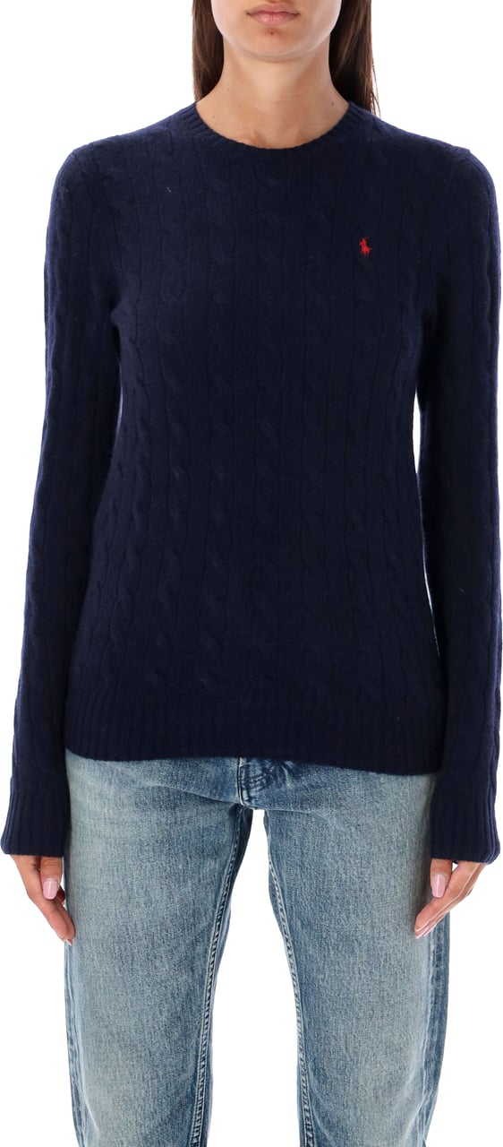Ralph Lauren Classic Julianna Knit Cable Hunter Navy Navy