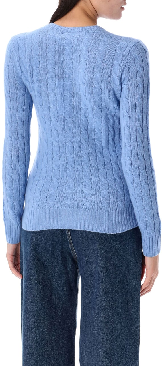 Ralph Lauren Classic Julianna Knit Cable New Litchfield Blue Lichtblauw