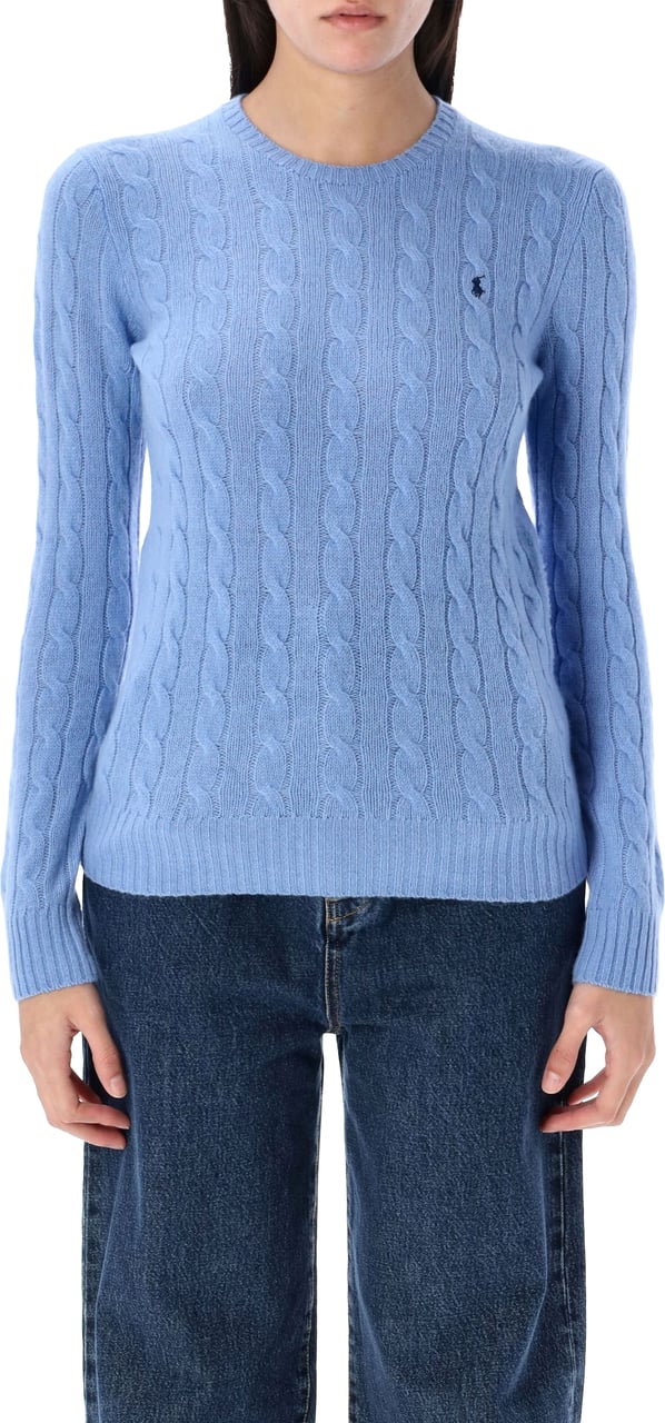 Ralph Lauren Classic Julianna Knit Cable New Litchfield Blue Lichtblauw