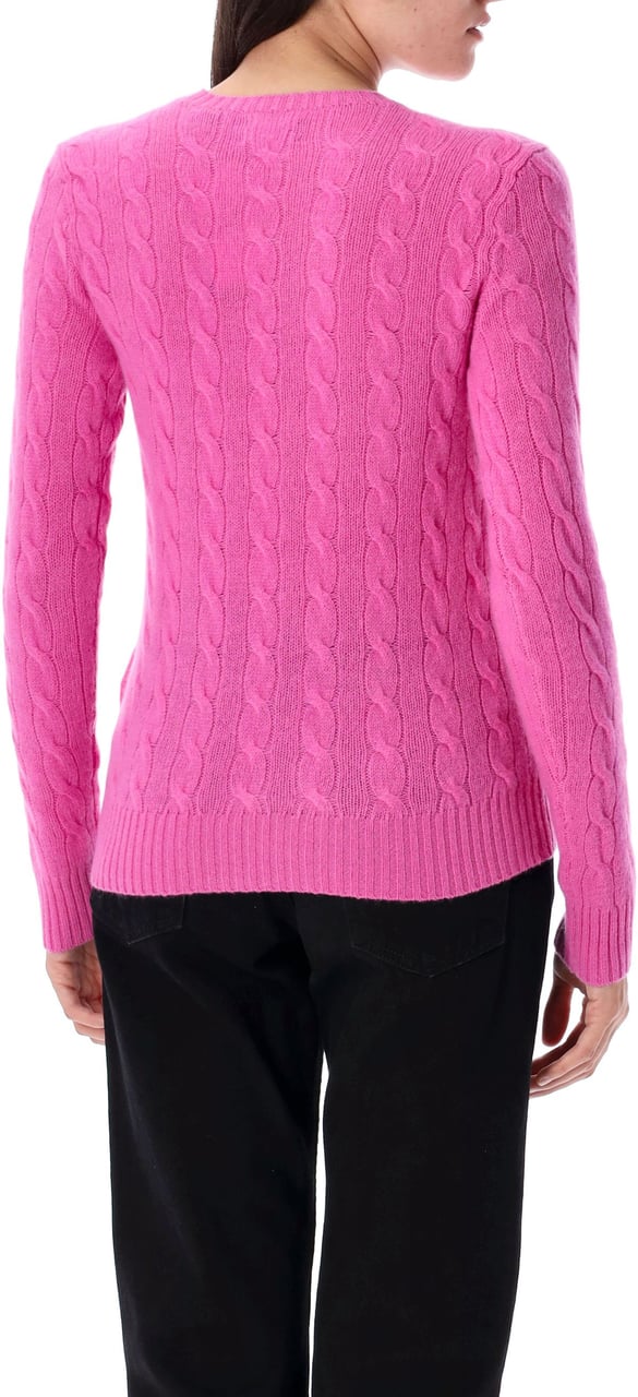 Ralph Lauren Julianna Knit Cable Pink Lace Roze