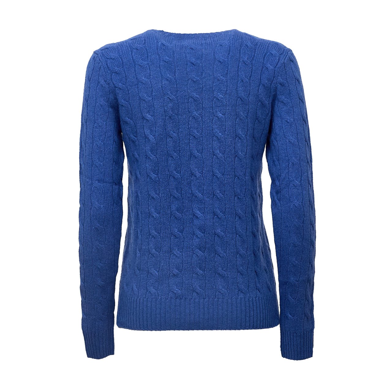 Ralph Lauren Wool-Blend Julianna Crewneck Sweater Blauw
