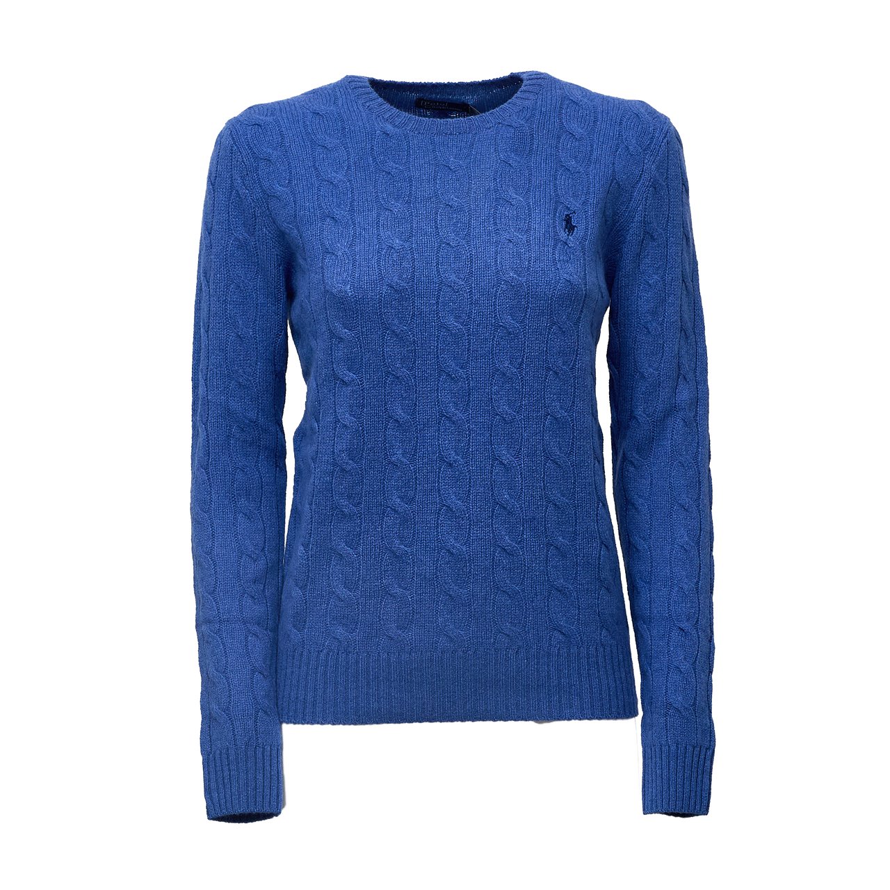 Ralph Lauren Wool-Blend Julianna Crewneck Sweater Blauw