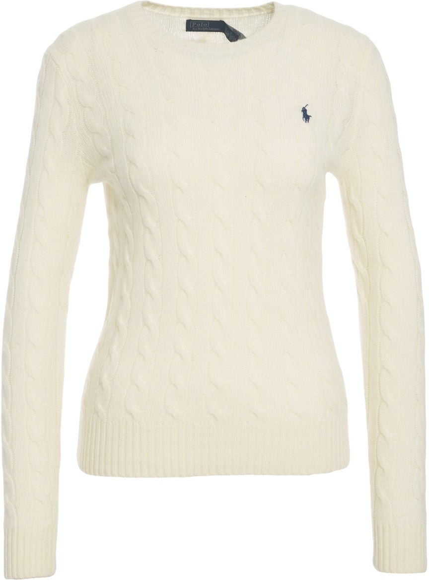 Ralph Lauren Sweater with cable knit pattern Wit