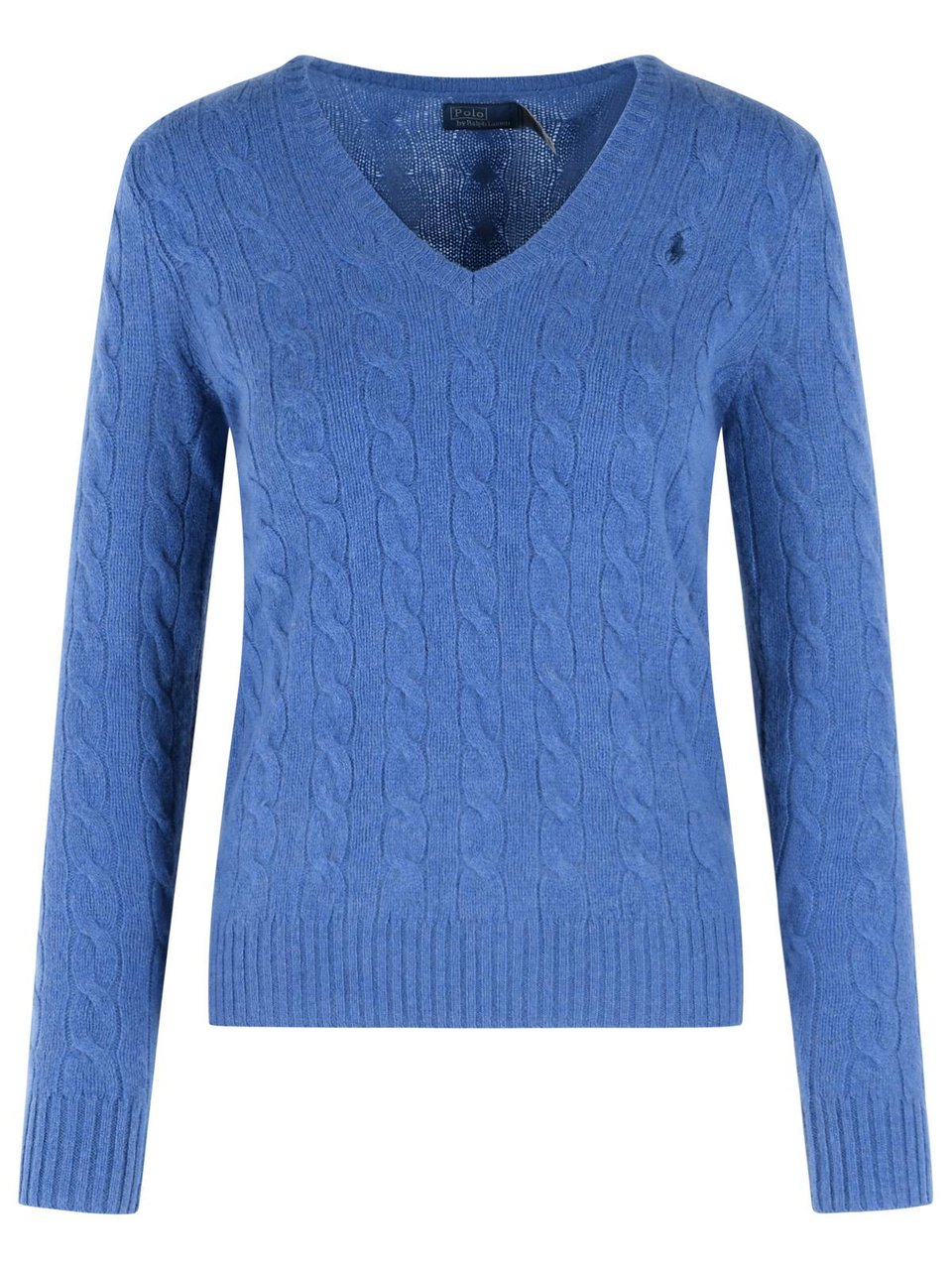 Ralph Lauren 'Kimberly' Blue Wool And Cashmere Sweater Blauw