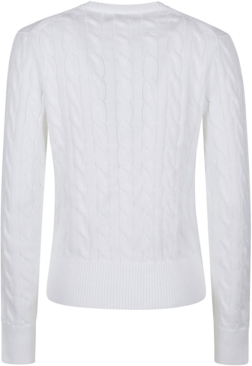 Ralph Lauren Long Sleeve Cardigan White Wit