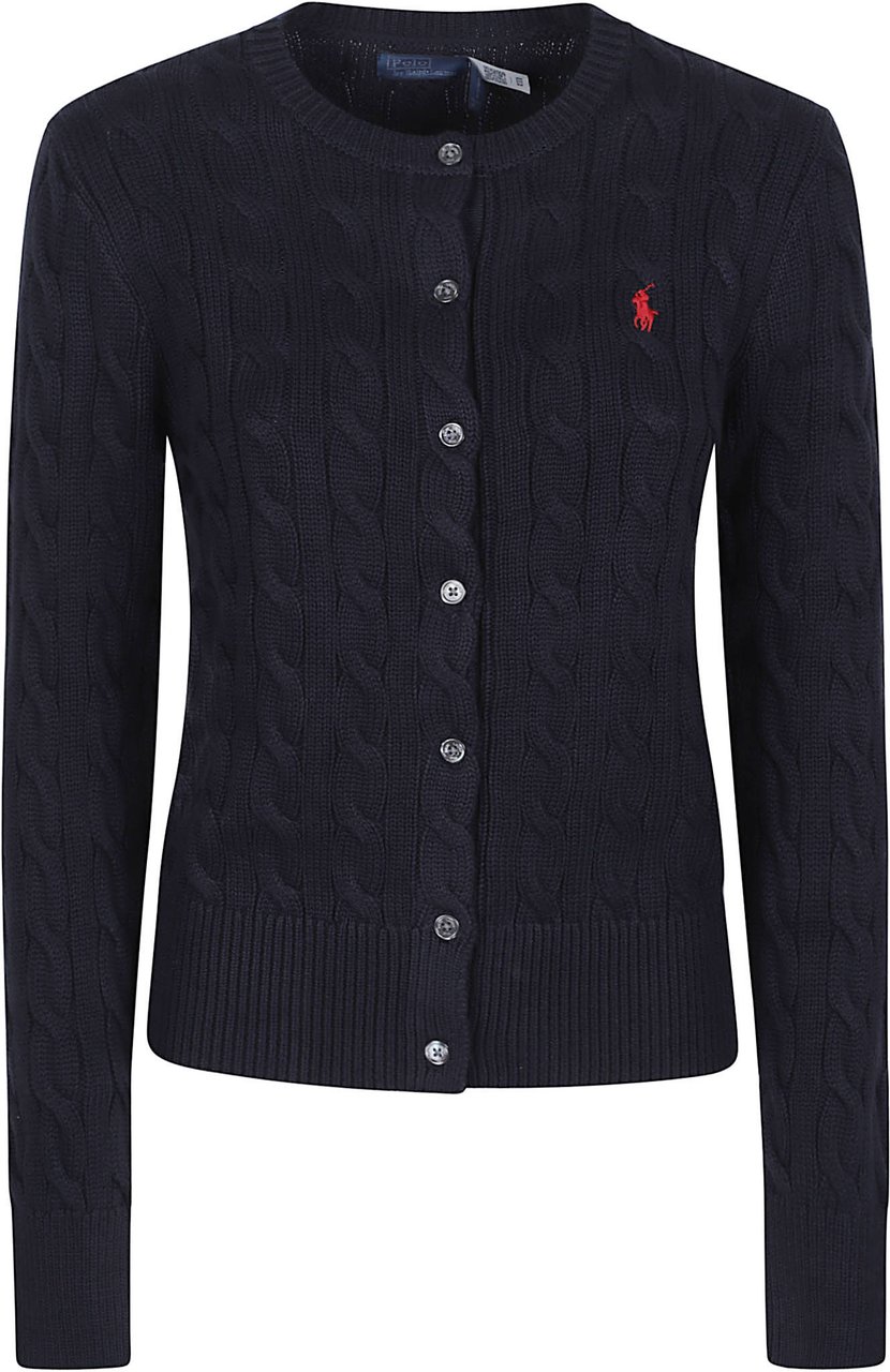 Ralph Lauren Long Sleeve Cardigan Blue Blauw