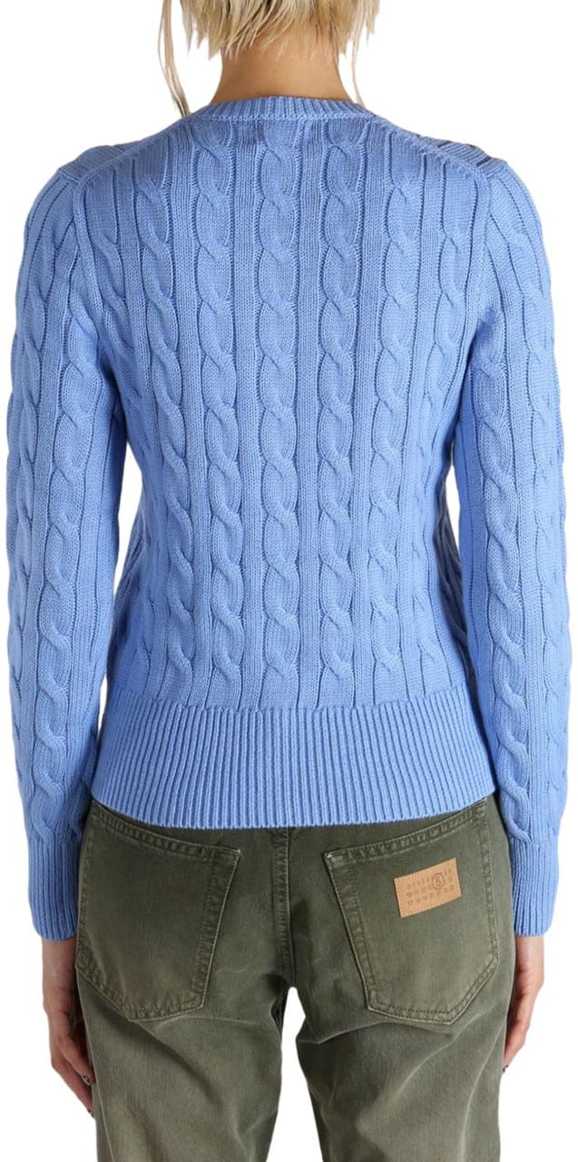 Ralph Lauren Sweaters Clear Blue Lichtblauw
