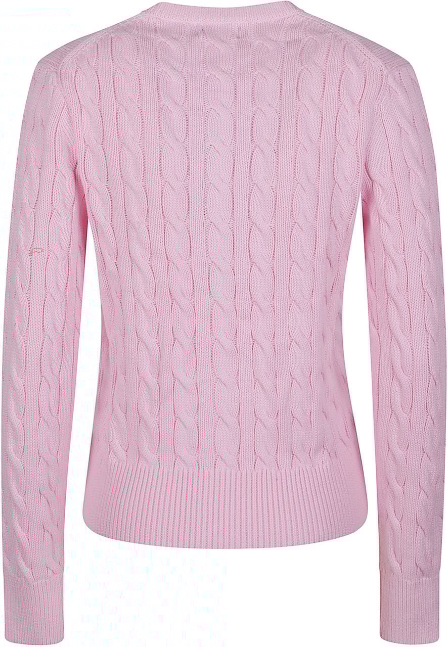 Ralph Lauren Long Sleeve Cardigan Pink Roze
