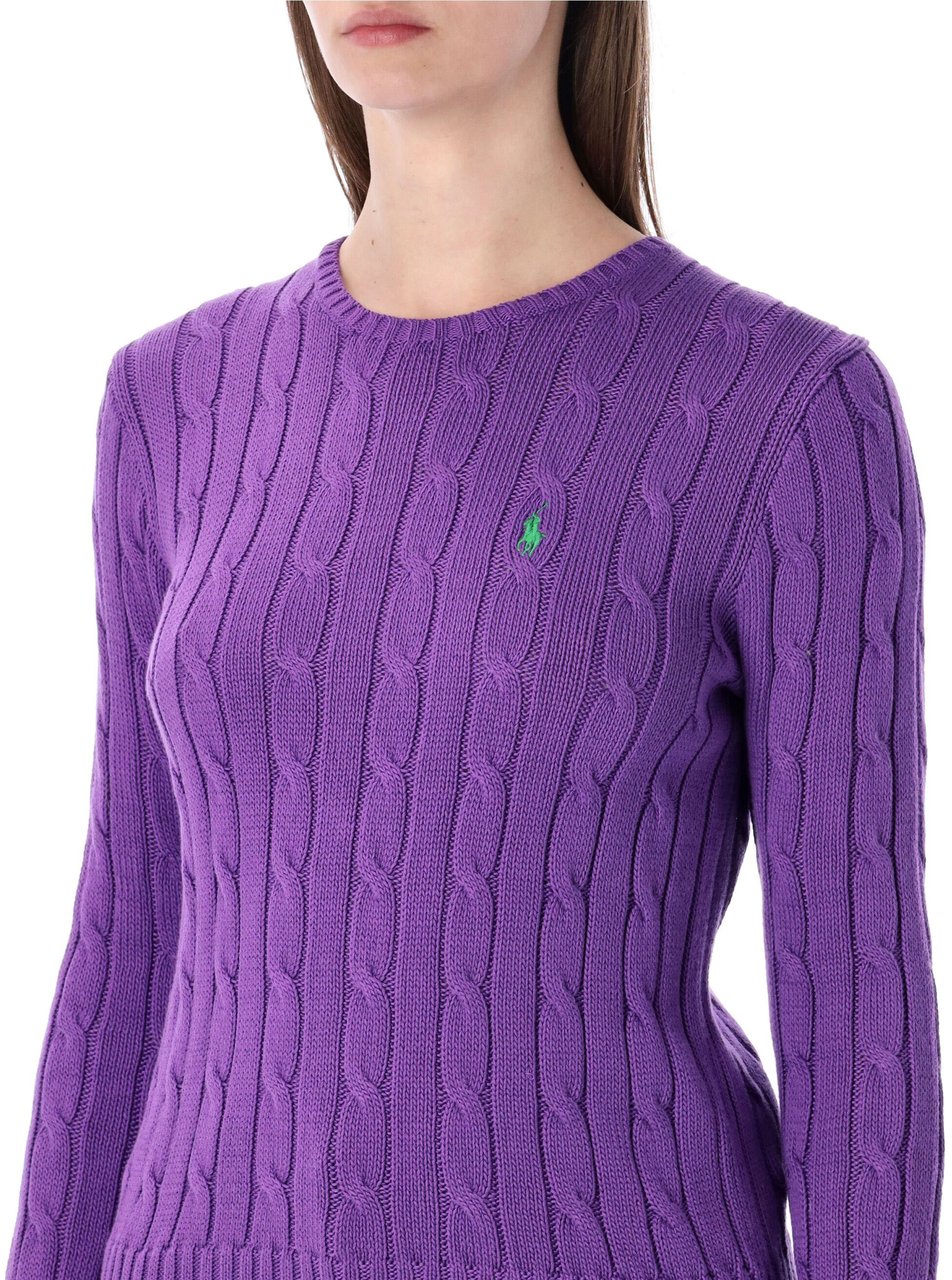 Ralph Lauren Julianna Classic Knit Magenta Violet Paars