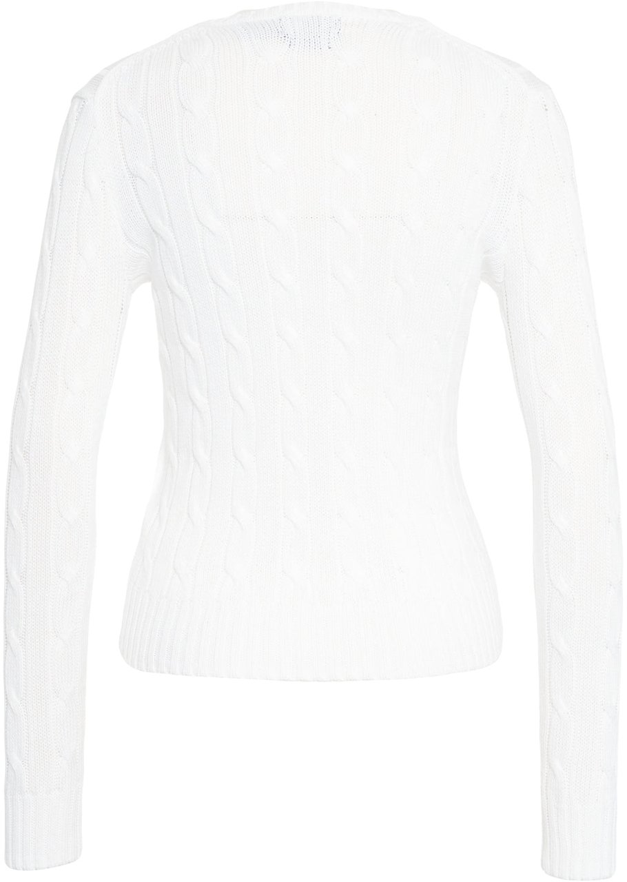 Ralph Lauren Cable knit sweater Wit