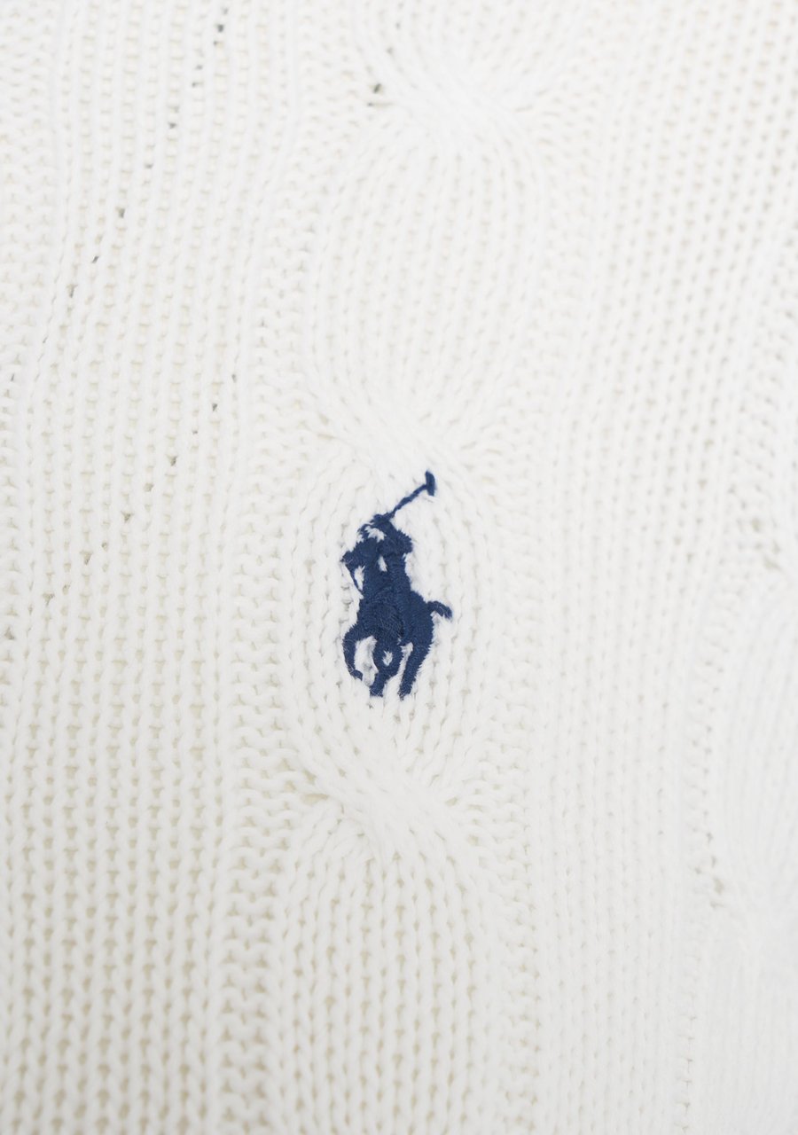 Ralph Lauren Cable knit sweater Wit