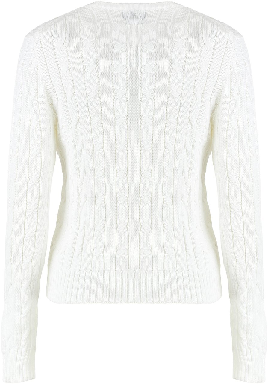 Ralph Lauren Sweater in cable knit Wit