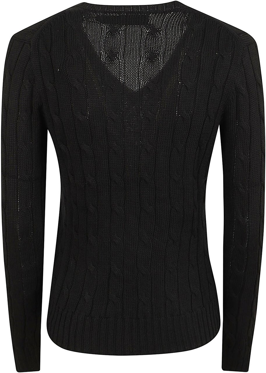 Ralph Lauren POLO RALPH LAUREN KIMBERLY-LONG SLEEVE-PULLOVER Zwart