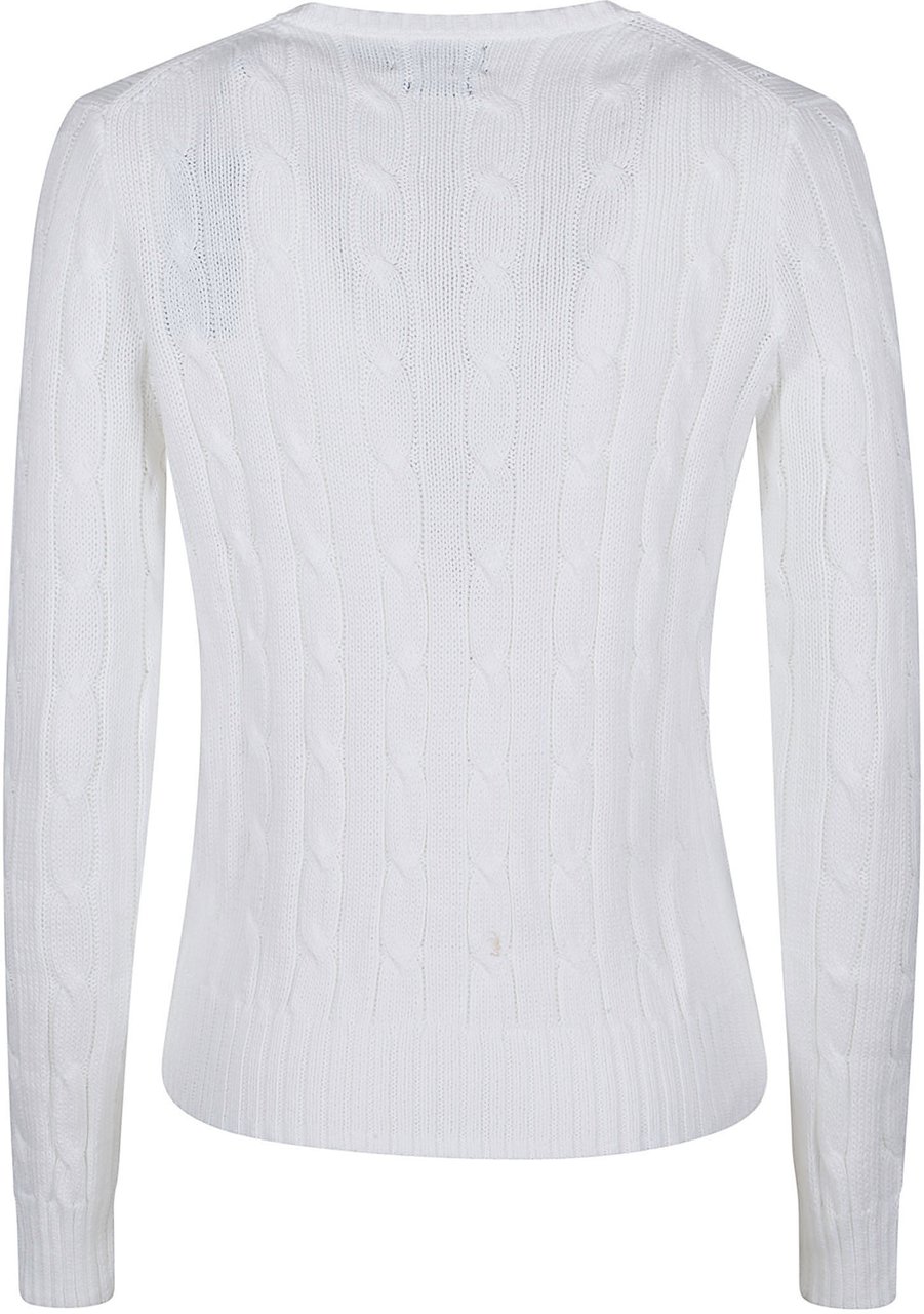 Ralph Lauren Kimberly Long Sleeve Sweater White Wit