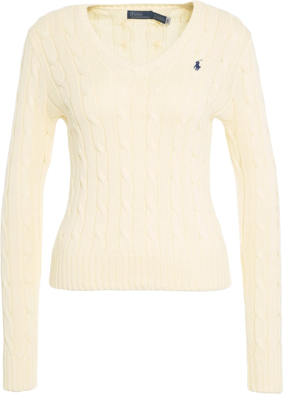 Ralph Lauren Cable knit sweater Geel
