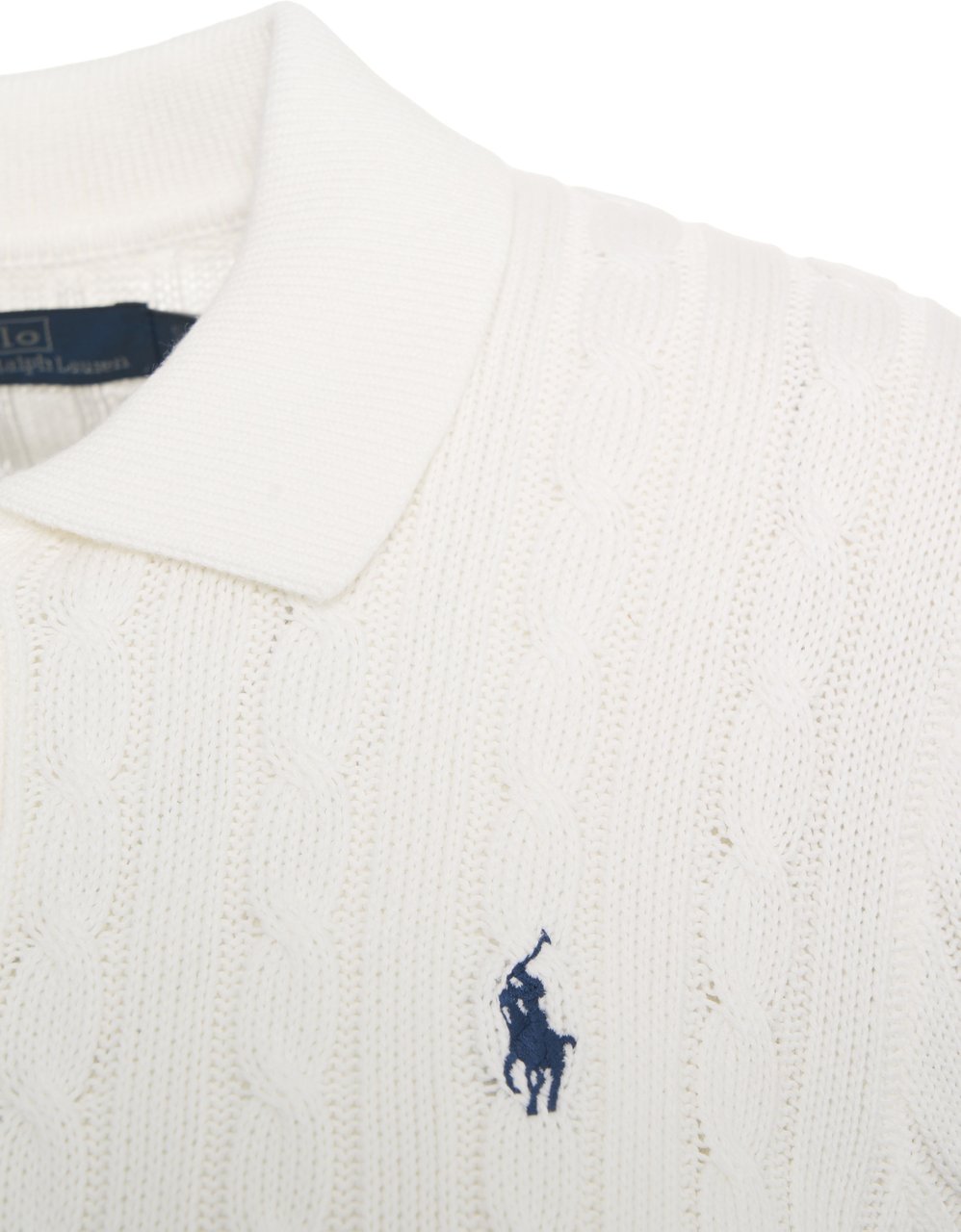 Ralph Lauren Cable knit cardigan Wit