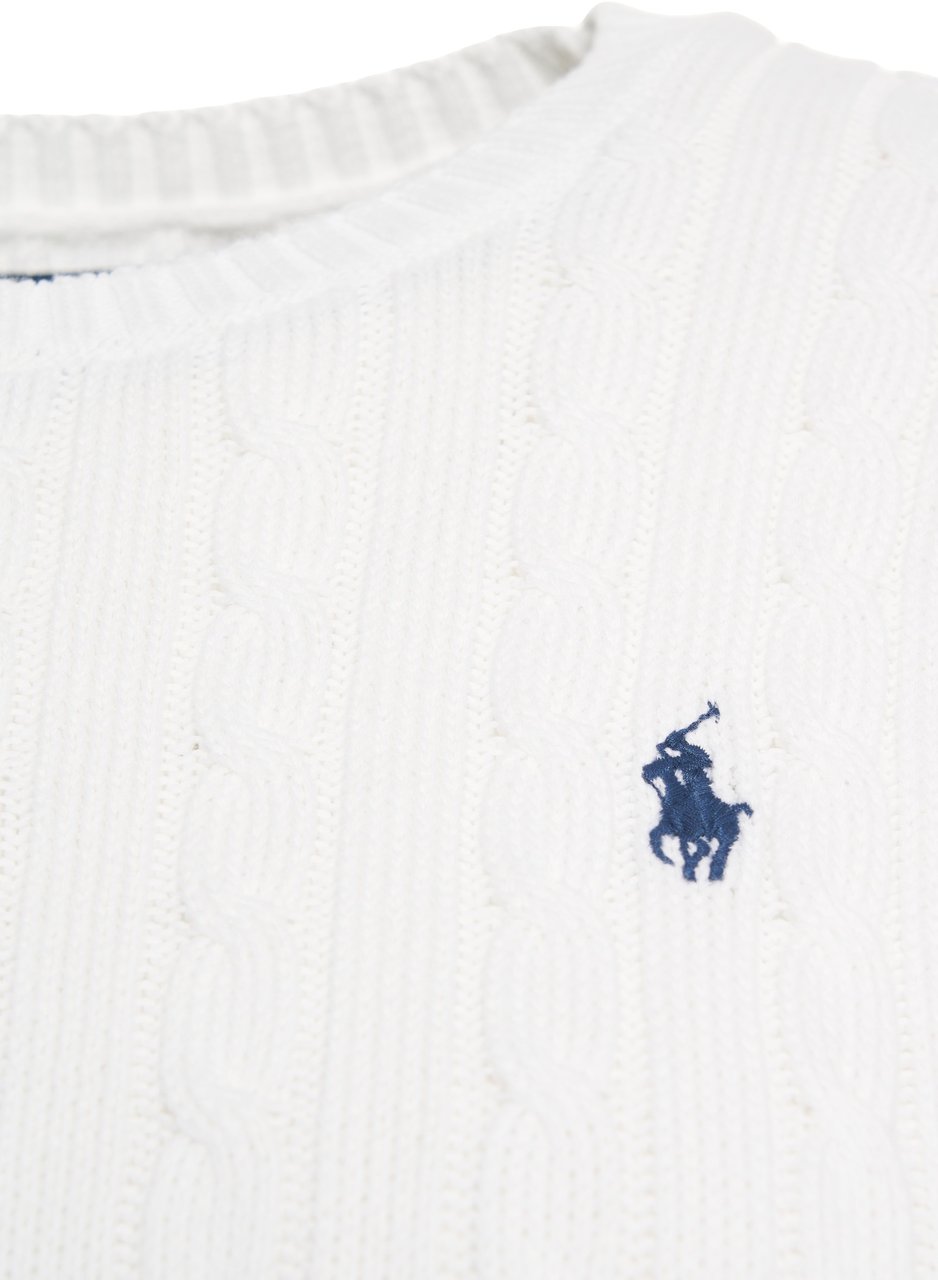 Ralph Lauren Cable knit vest Wit