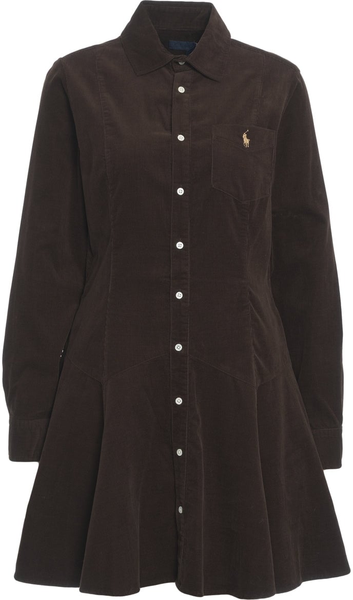 Ralph Lauren Corduroy shirt dress Bruin