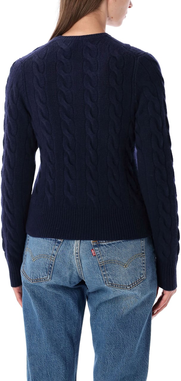Ralph Lauren Classic Cardigan Cable Hunter Navy Navy