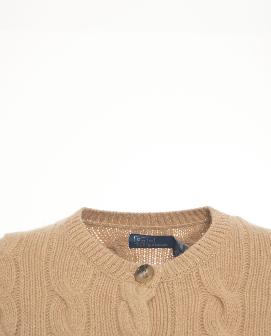 Ralph Lauren Cardigan with cable knit pattern Bruin