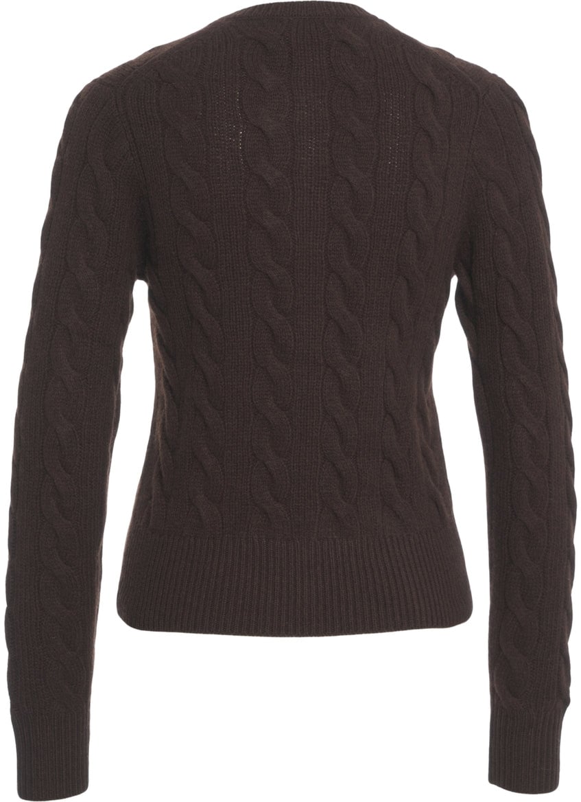 Ralph Lauren Cardigan with logo embroidery Bruin