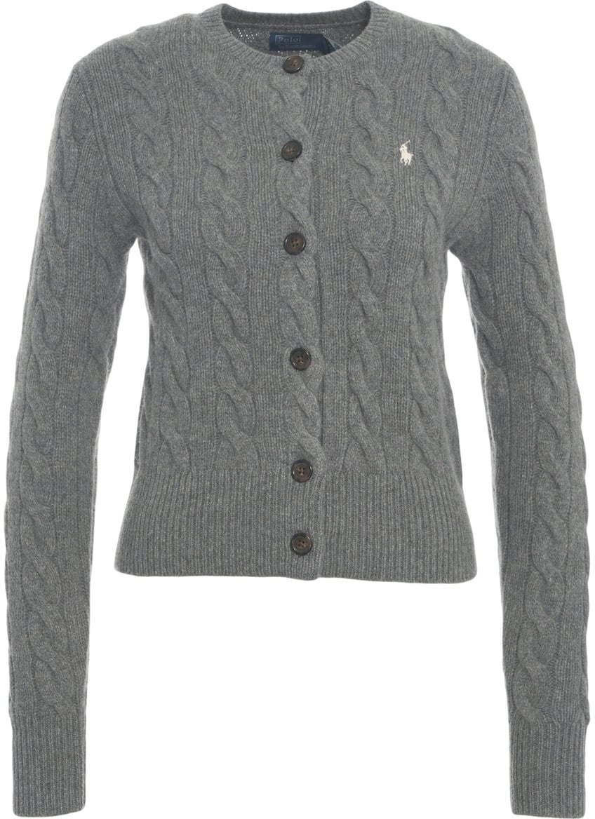 Ralph Lauren Cardigan with cable knit pattern Beige