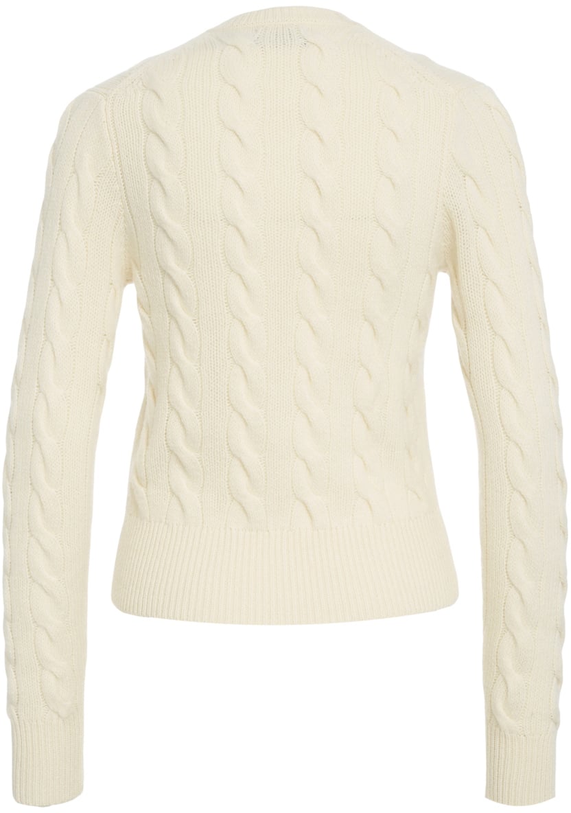 Ralph Lauren Cardigan con motivo a trecce Wit